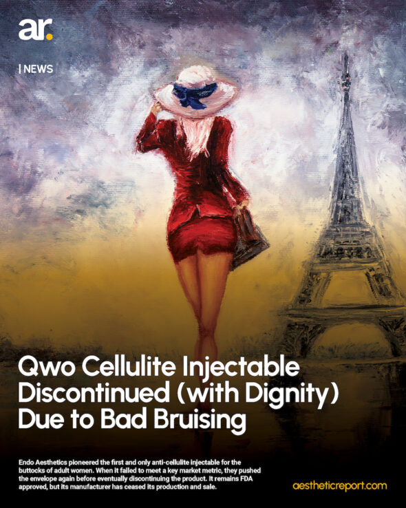 Goodbye, Qwo. Cellulite Injectable Discontinued Due to Bad Bruising